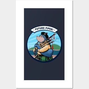 Future Piper Bagpipe Player Pipe Band Posters and Art